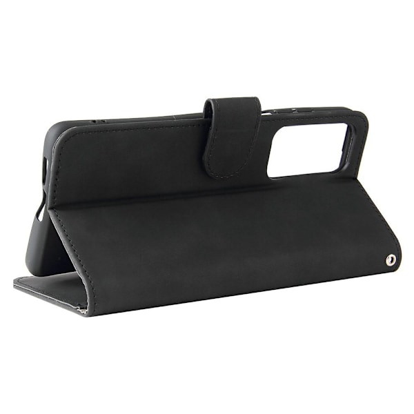 PU magnetisk tegnebog læderetui til Motorola Edge 20 Black