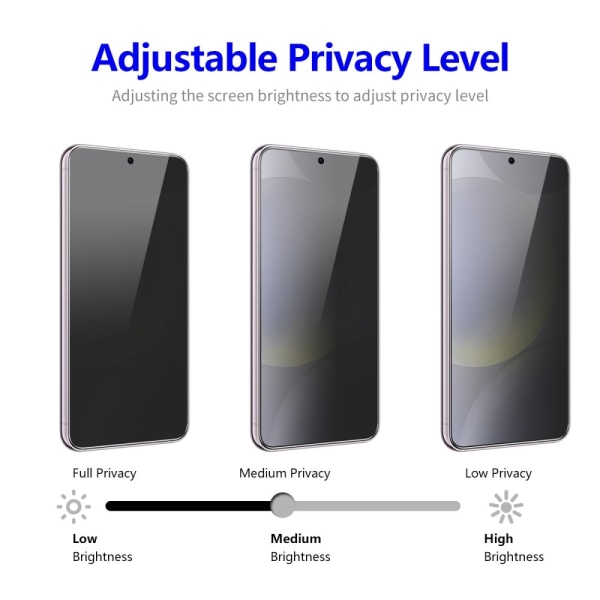 ENKAY För Samsung Galaxy S24+ Anti-Spion Skärmskydd Full täcknin Transparent