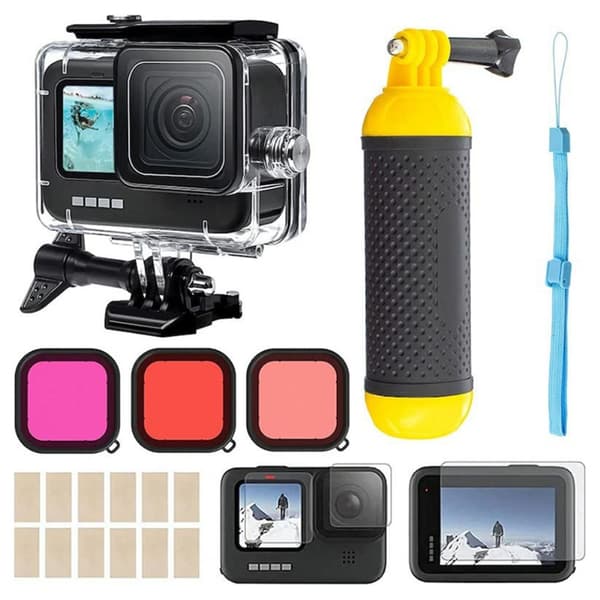 Tilbehør til GoPro Hero 12 11 10 9 Massevis av bra ting Black