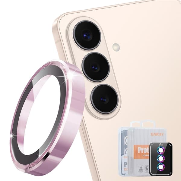 För Samsung Galaxy S26 Kameralinskydd Rosa