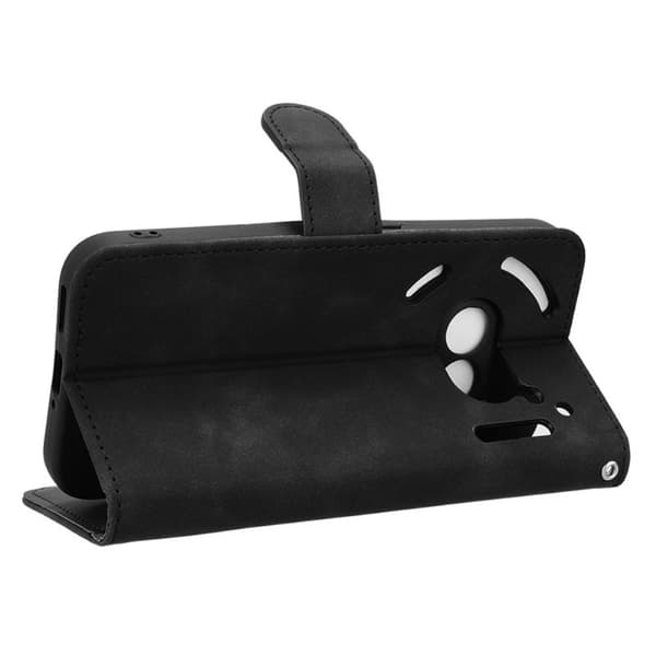 Til Nothing Phone (2a) Pungcover Skin - Touch Foldestativ Læder Telefoncover Black