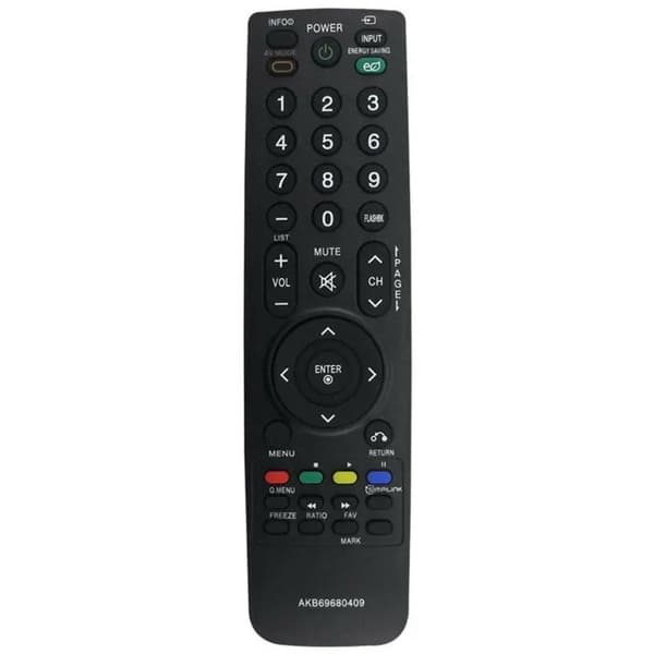 TV fjernkontroll Erstatning for AKB69680409 For LG TV Black