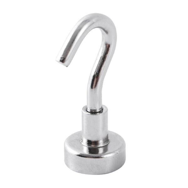 Inget borrande magnetiska krokar Hårda hängare hem kök kontor 2 - pack Silver