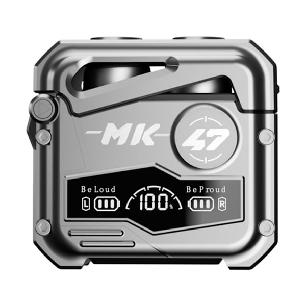 MK47 Mechanical Gaming Bluetooth In-ear Headset - Grå Grey