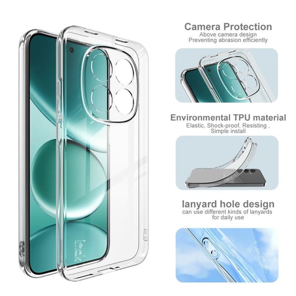 IMAK Mobilcover til Xiaomi Redmi Note 15 Pro 5G (Global) Transparent