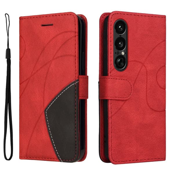 KT Lommebok-deksel til Sony Xperia 1 VII Red