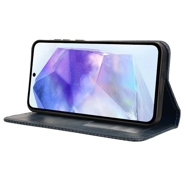 Lompakkoteline Käännettävä puhelinkotelo Samsung Galaxy A35 Blue
