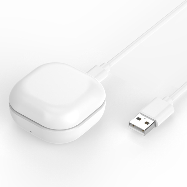 Docka för Samsung Galaxy Buds2 SM-177 Earbuds Laddningsfack Laddningskabel Vit