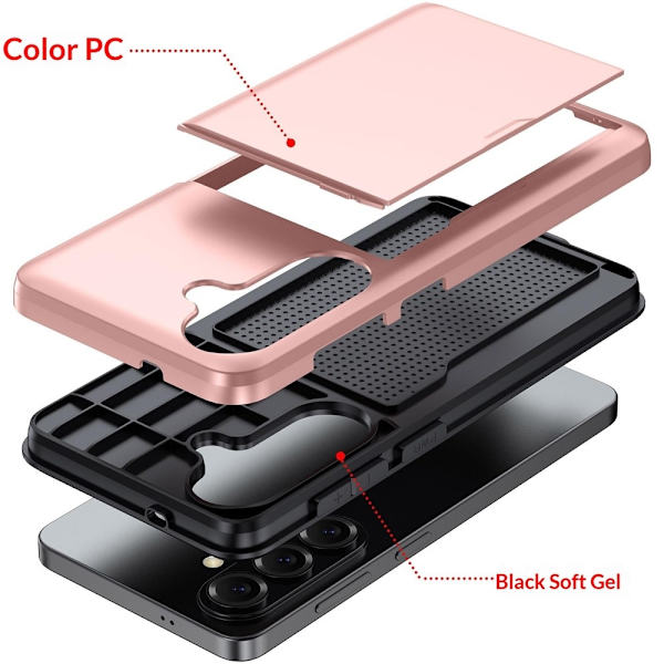 For Samsung Galaxy A37 5G AMORUS mobildeksel Pink gold