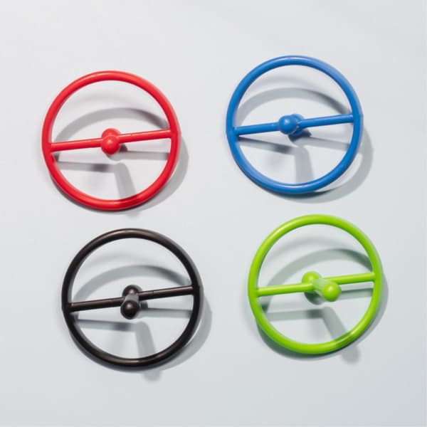 2 - Pack Fidget Toy Spin roterende gyrodekompresjon Tilfeldig farge Multicolor