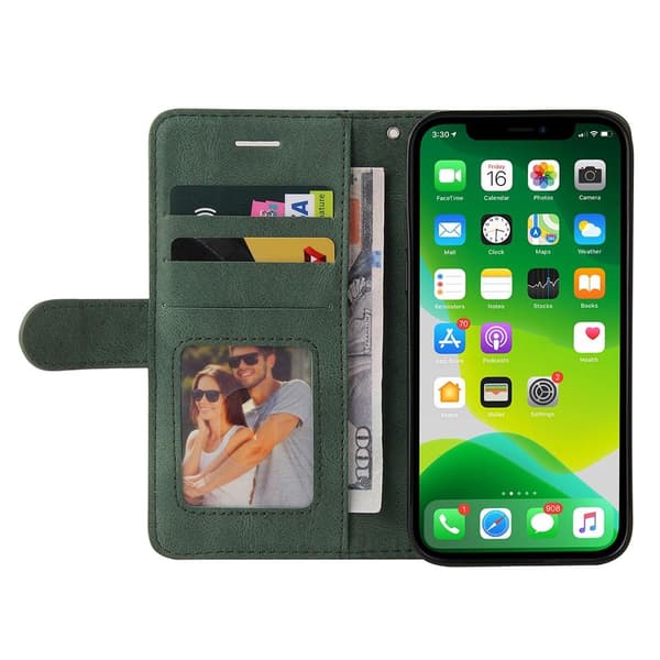 Til iPhone 15 KT Series - 1 Dobbeltfarvet etui Green