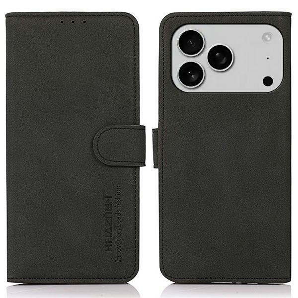KHAZNEH för iPhone 17 Pro Plånboksfodral - Svart Svart