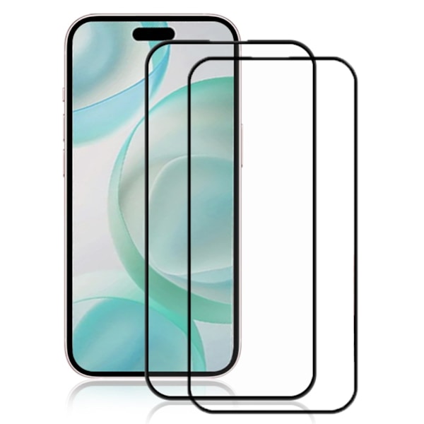 AMORUS till iPhone 16 Pro Härdat glas skärmskydd 2-Pack Transparent