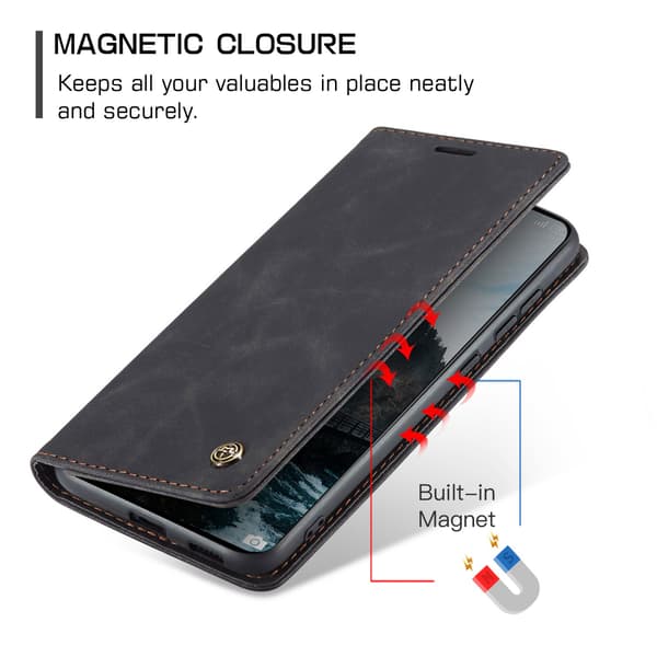 CASEME Til Xiaomi 17T Lommebokdeksel Black