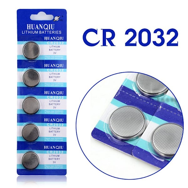 Alkalisk Knappcellbatteri CR2032 Storpack Silver