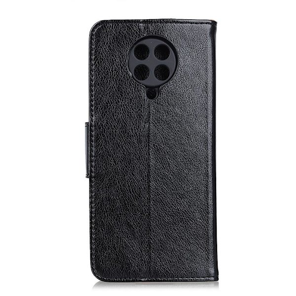 Nappa Texture Split lompakkotelineen kansi Xiaomi Poco F2 Prolle Black