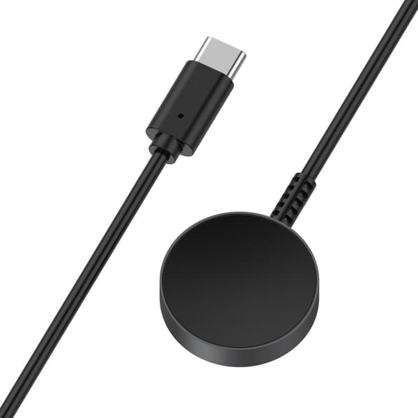 Til Samsung Galaxy Watch6 6 Classic 5 5 Pro 4 4 Klassisk oplader Black