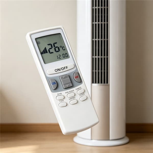 Fjärrkontroll KTCL002 för Chunlan Air Conditioner AC luftkonditionering Vit