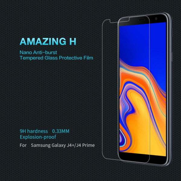 NILLKIN Amazing H til Samsung Galaxy J4+ Hærdet glasskærm P Transparent