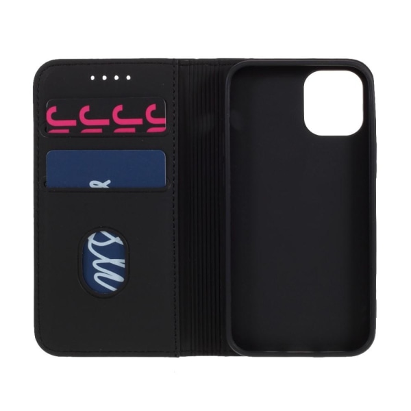 iPhone 12 Mini Plånboksfodral / Fodral PU Läder - Svart Svart