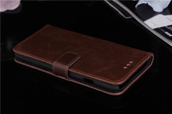 For iPhone 6 / 6s Retro Lompakkokotelo / Fodral - Mörkbrun Brown
