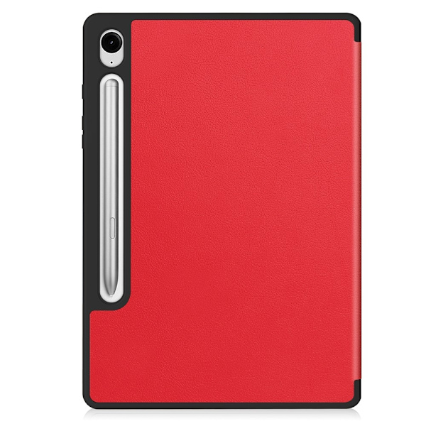 Trifoldet stativ Smart Taske til Samsung Galaxy Tab S10 Lite Red