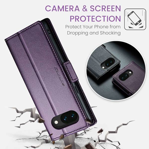 CASEME Til Google Pixel 10a RFID Blokerende Pungcover Purple