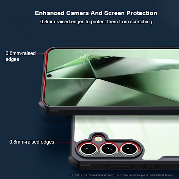 XUNDD TPU Hybrid Skal Fodral till Samsung Galaxy S24 FE - Svart Svart