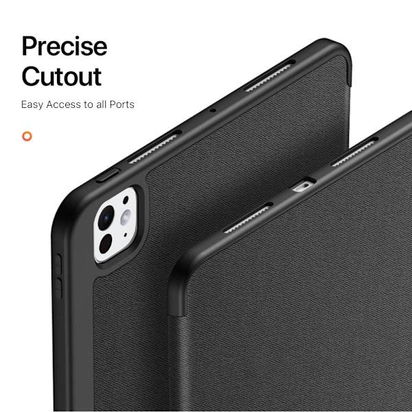 DUX DUCIS Domo iPad Pro 13 (2024) fodral Tri-Fold - Svart Svart