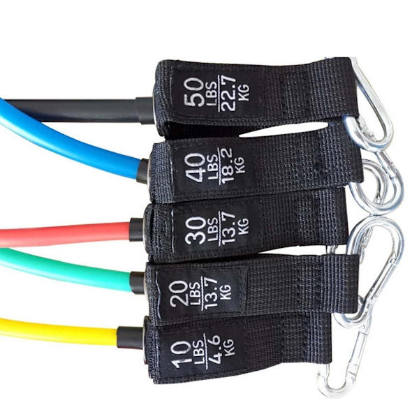 Fitness Puller Resistance Belt Training Elastic Gym Bodybuilding Black