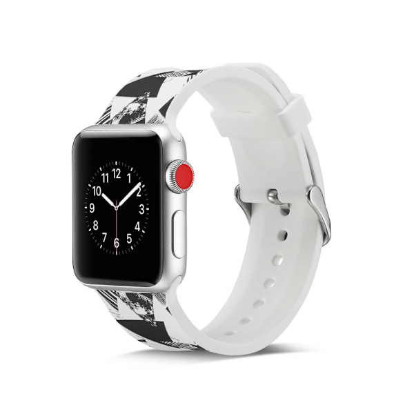 Silicone klockrem för Apple Watch 4 44mm, 3/2/1 42mm - Triangle multifärg