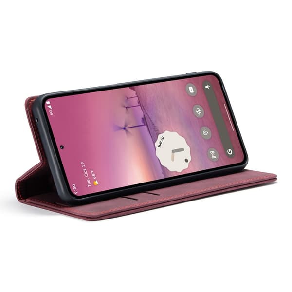 CASEME Til Google Pixel 9 Pro XL Etui Stativ Telefon Cover Red