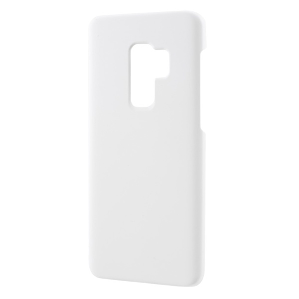 For Samsung Galaxy S9 Plus Rubberized Hard Plastic Case - White White