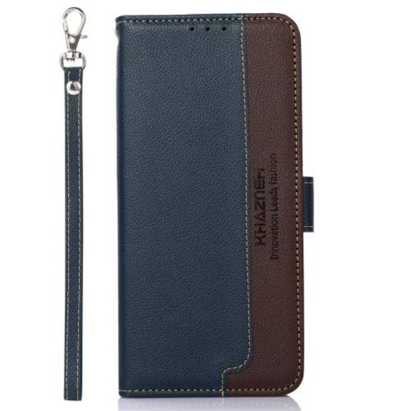 KHAZNEH puhelimen kansi Samsung Galaxy S23+ (Plus) - sininen/ruskea Blue