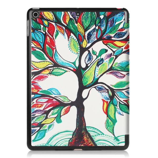 iPad 9.7" (2017 / 2018)  Slim fit tri-fold fodral - Colored Tree multifärg