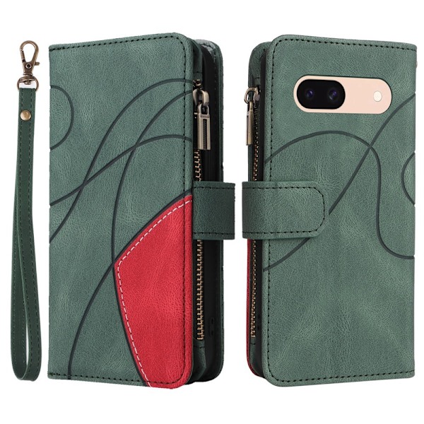 KT Multifunksjons Serie-5 For Pixel 8a Telefonveske Green