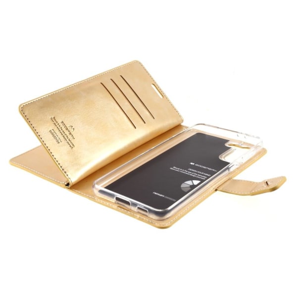 Samsung Galaxy S21+ (Plus) MERCURY GOOSPERY Mansoor Wallet Case  - Gold Gold