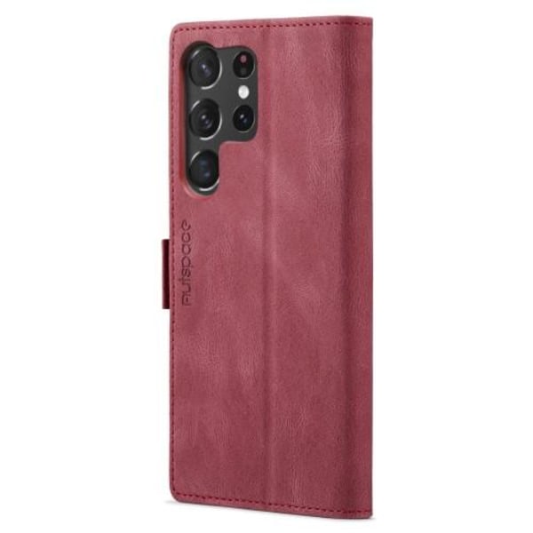 AUTSPACE A01 Plånboksfodral Samsung Galaxy S23 Ultra - Röd Röd
