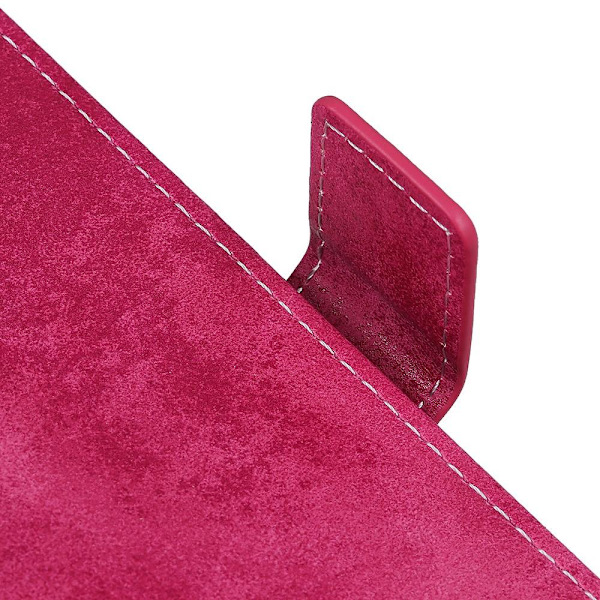 Retro tegnebog stativetui til Google Pixel 6a - Lyserød Pink