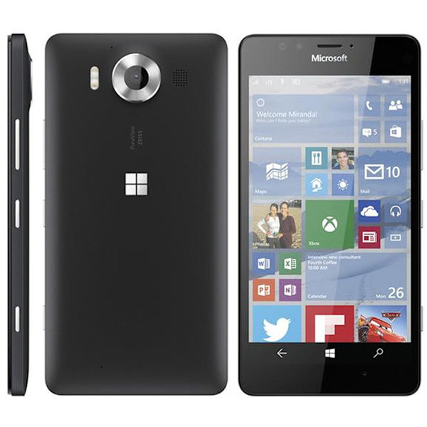 Microsoft Lumia 950 Skjermbeskytter x2 med rengjøringsklut Transparent