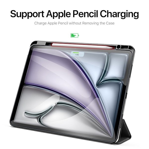 DUX DUCIS Domo iPad Air 13 (2024) Trefoldet stativ - Sort Black