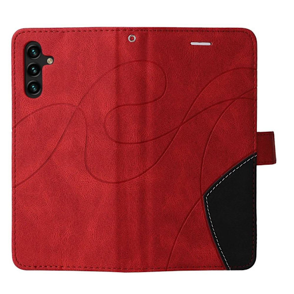 Til Samsung Galaxy A14 5G KT Series-1 Pung Telefontaske - Rød/Sort Red