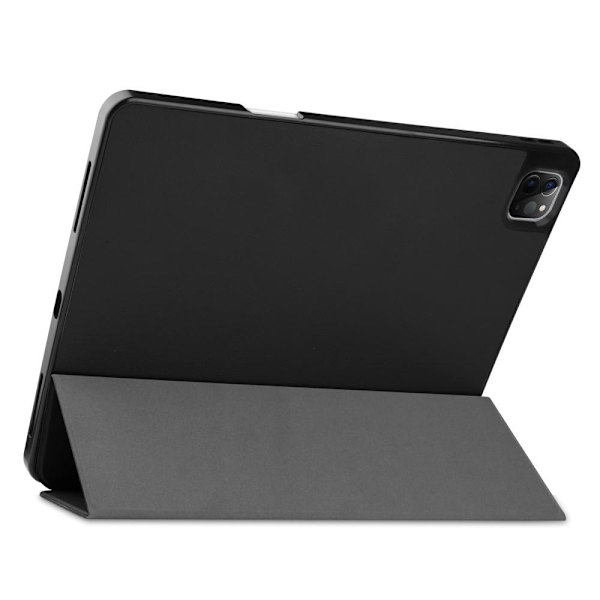 iPad 12.9" Pro 2021 Trifoldet Stand Tabletetui Cover - Sort Black