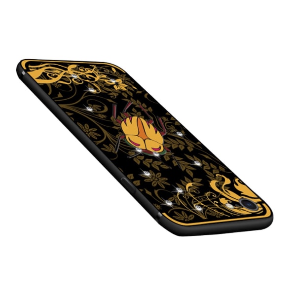 NXE Insect Pattern Diamante TPU Case for iPhone 8 Plus / 7 Plus - Yellow Cicada Multicolor