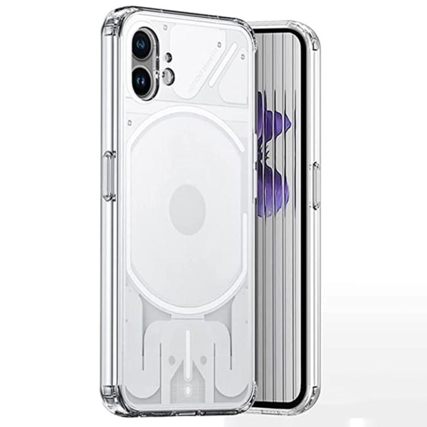 For Nothing -puhelin (1) 5G TPU+PC Anti-Drop -puhelinkotelo Iskunkestävä kristallinkirkas suojakansi Transparent