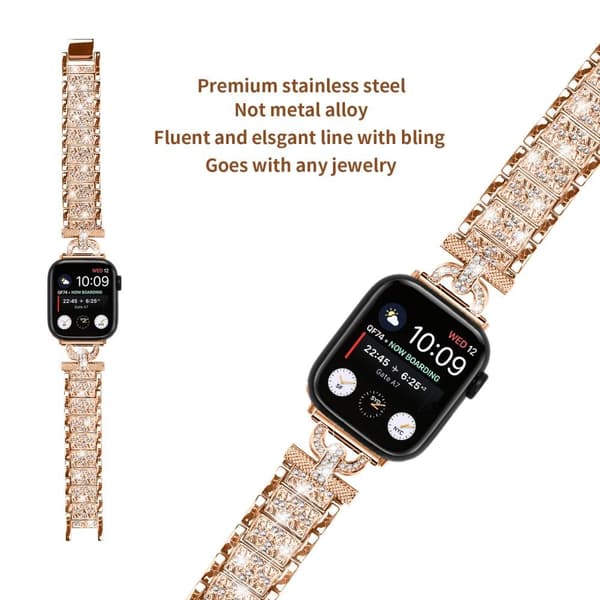Armband Rem för Apple Watch Ultra / Series 8 - SE 49 45 44 42mm Rosa guld