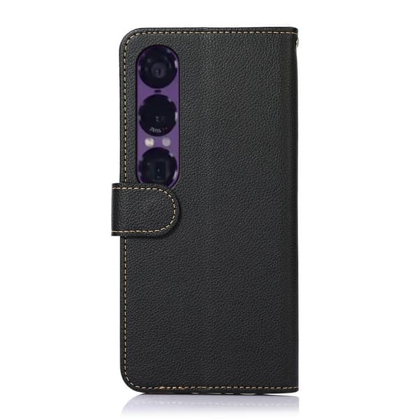 KHAZNEH Sony Xperia 1 VII Lommebok-deksel Black