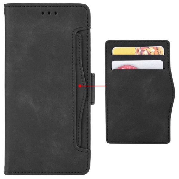 Wallet Stand Phone Case for Motorola Edge 30 5G  - Black Black