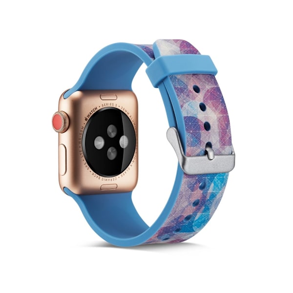 Silicone klockrem för Apple Watch 4 40mm, 3/2/1 38mm - Colorful Circles multifärg