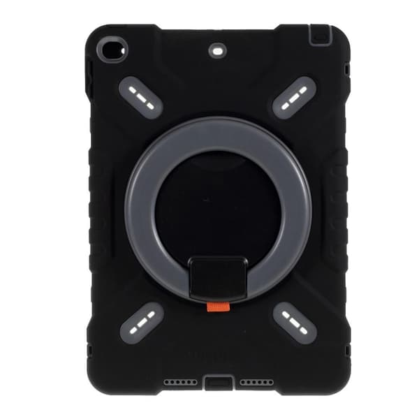 iPad 9,7 tommer (2017)/(2018) PEPKOO 360 graders svingbar kickstand tablettdeksel Black